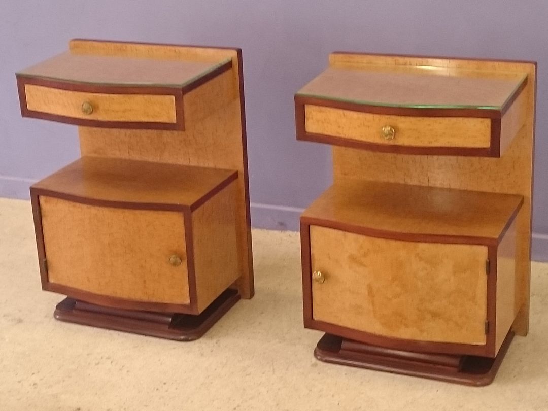 Pair of Art Deco bedsides