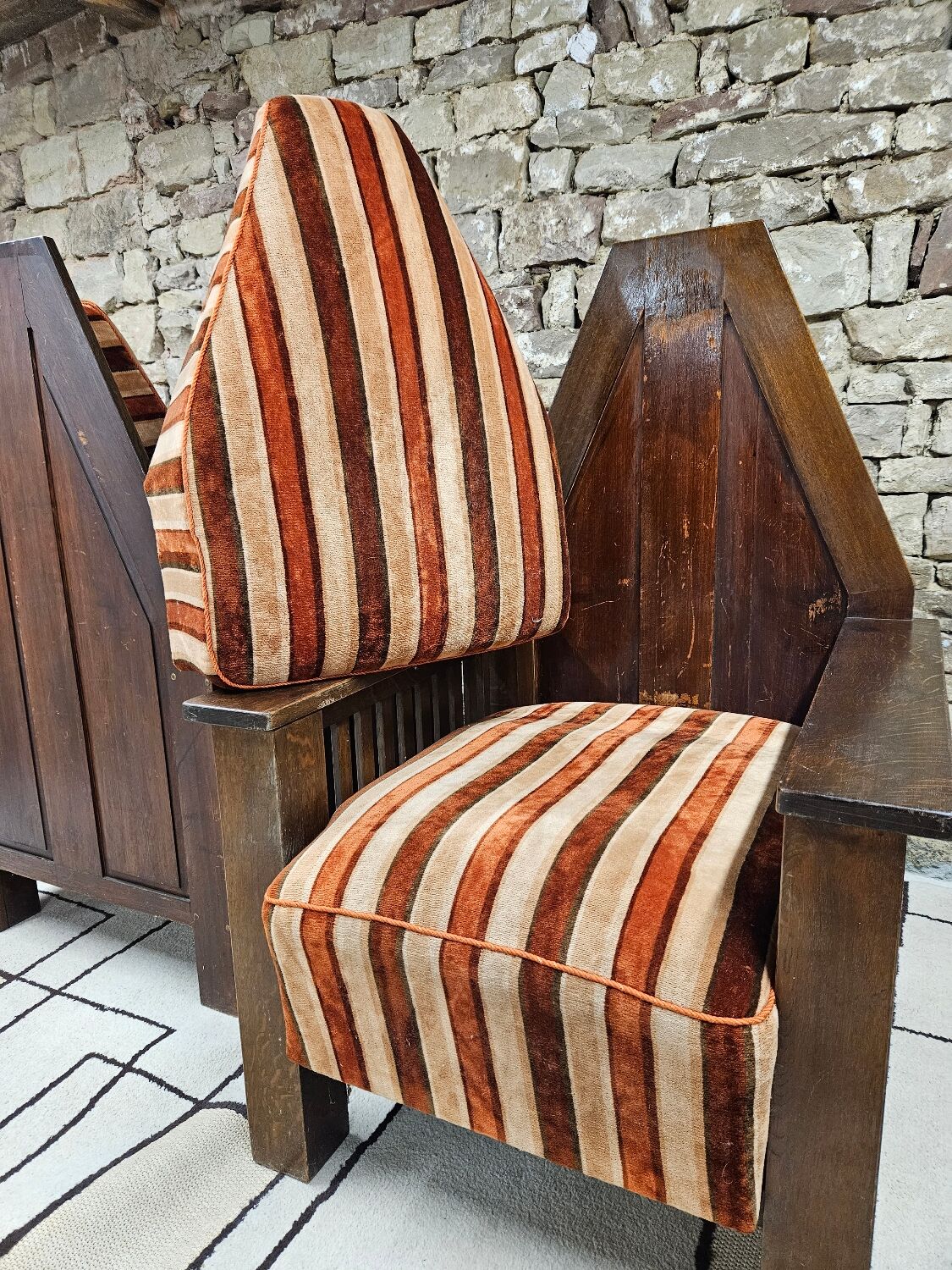 Pair armchair art deco