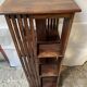 Pivoting column library in mahogany, 20th century.