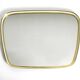 Huge Mid Century "Zier-Form" wall mirror with heavy brass frame with Label