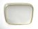 Huge Mid Century "Zier-Form" wall mirror with heavy brass frame with Label