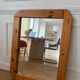 Scandinavian mirror in solid pine with 4 panels