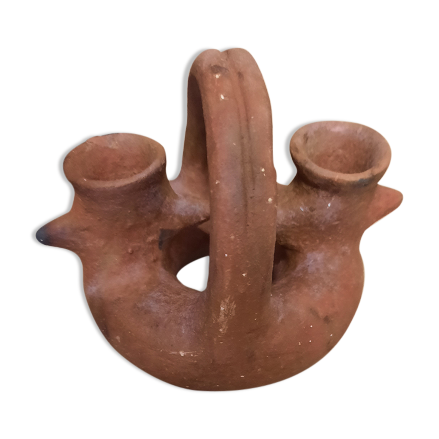 Terracotta candlestick