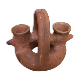 Terracotta candlestick