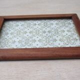 Old wooden wall photo frame