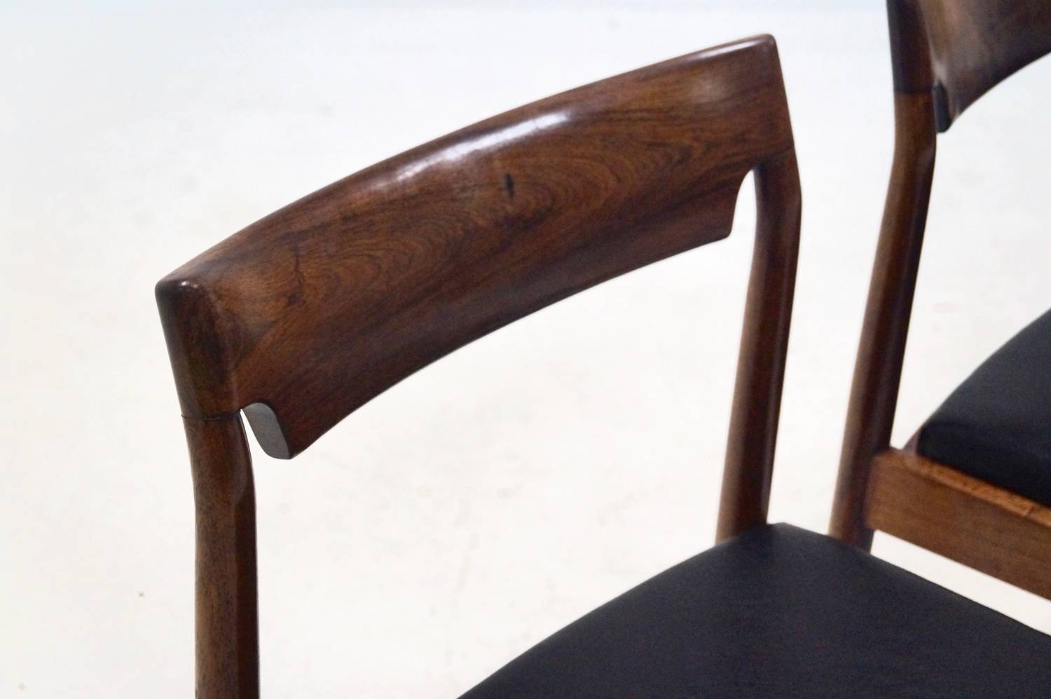 Chair in rosewood and skai 1960