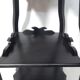 Art nouveau fifth wheel with three levels in black