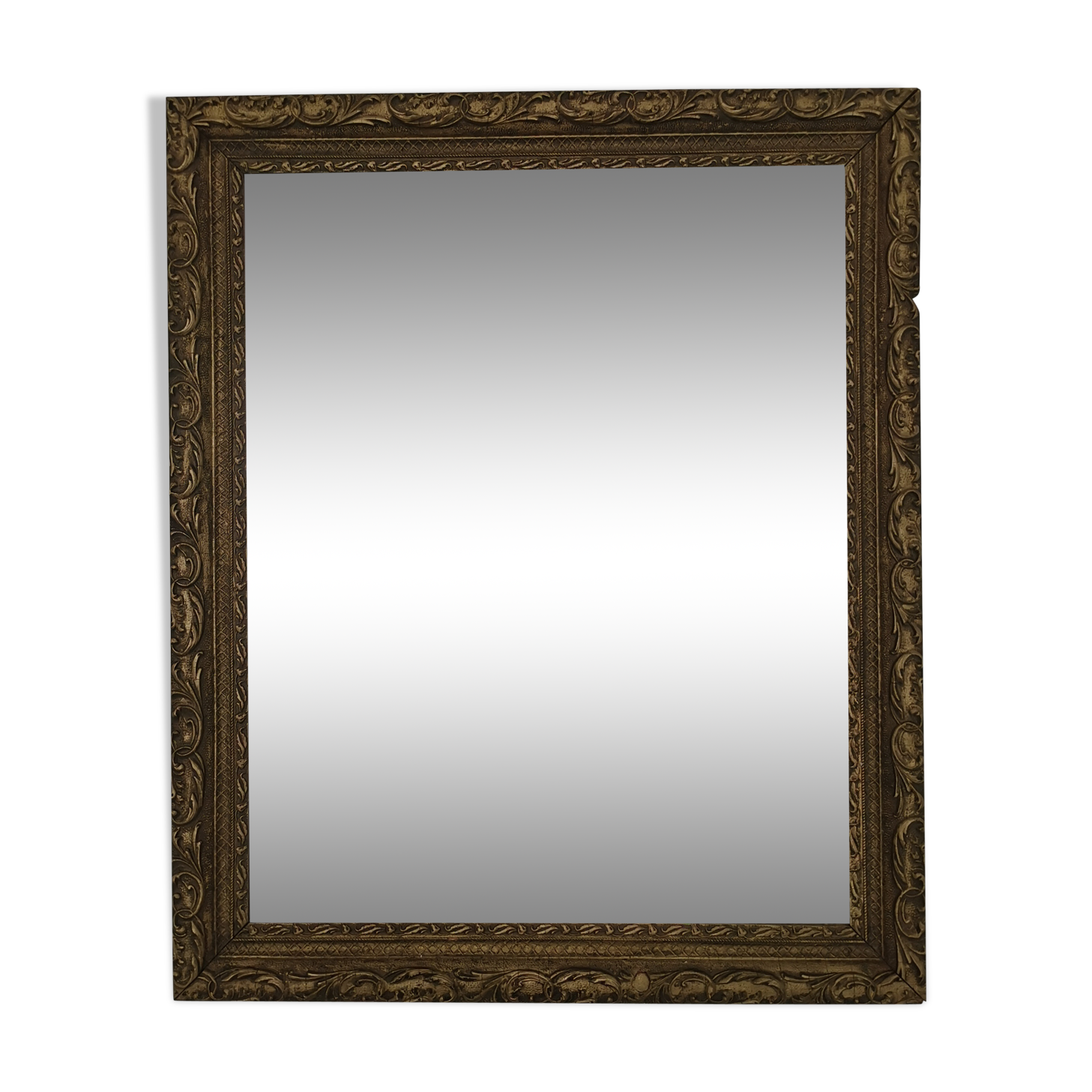 Louis XIII-style gold mirror - 58x48cm