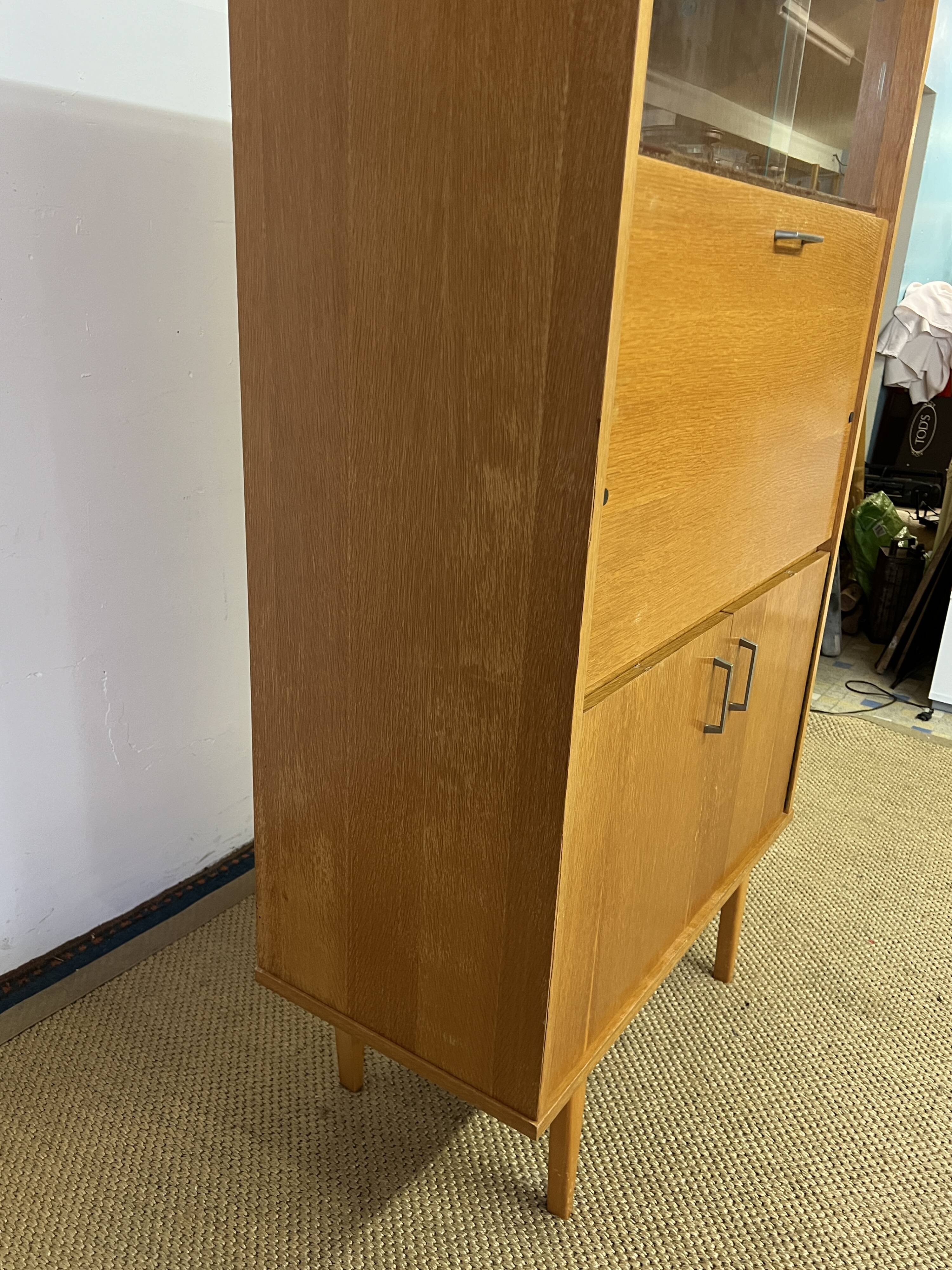 Small vintage secretary cabinet
