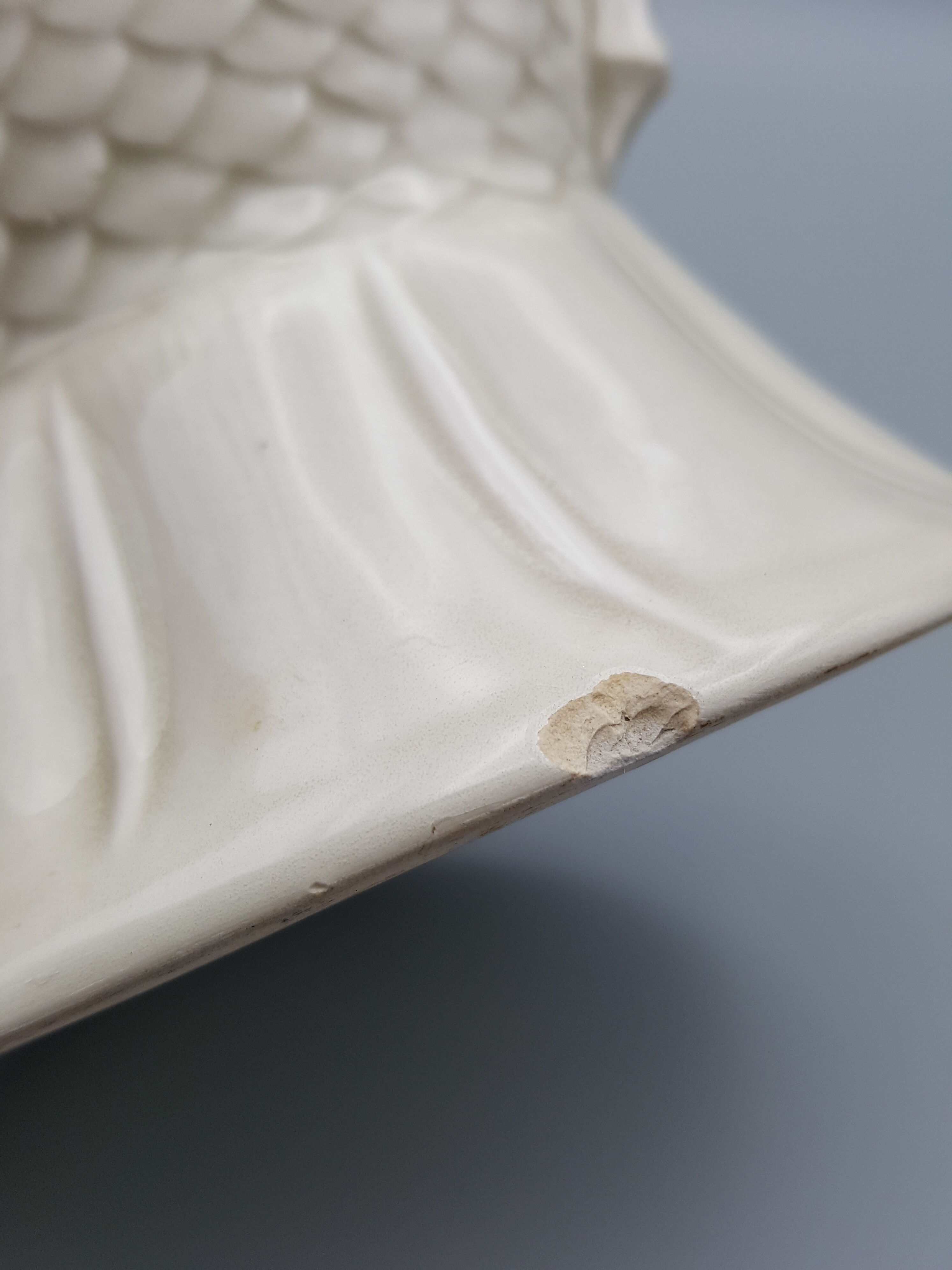 Fish-shaped ceramic vase