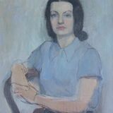 Portrait of a woman from the 60s