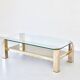 23kt Gold Plated Midcentury Coffee Table By Belgo Chrome. Vintage / Modern