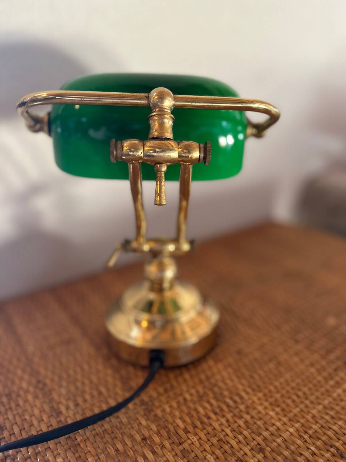 Vintage retro notary banker lamp