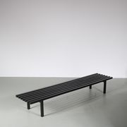1970s Slatted bench by Gijs Bakker and Wim Wilson for Castelijn, Netherlands