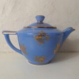 Head to head service porcelain limoges blue and gold