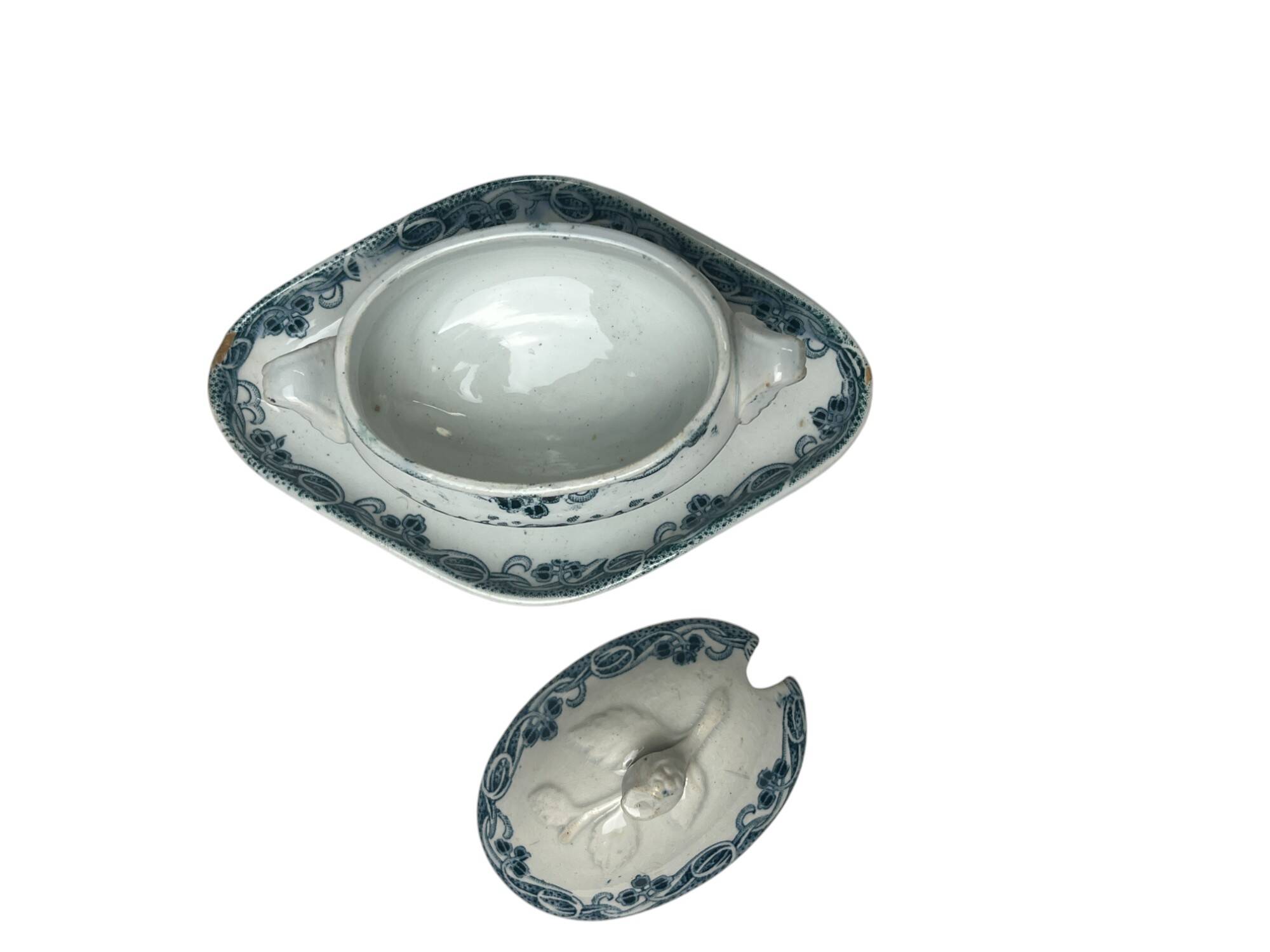 26-piece service Terre de fer Saint Amand Modern Style circa 1920