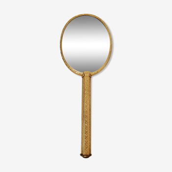Miroir face à main 60s 9x23cm