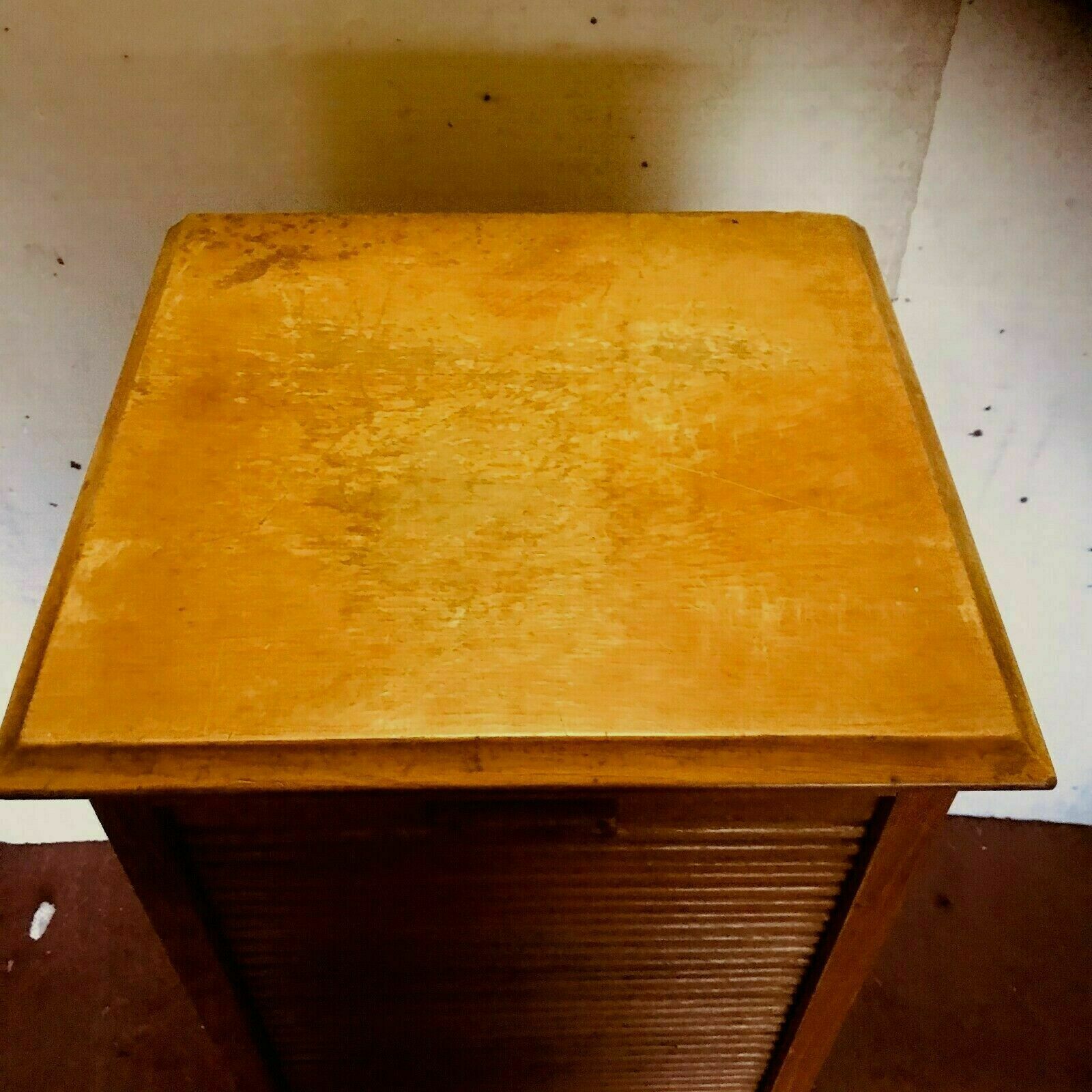Massive oak curtain binder 20th century office furniture