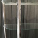 Chrome bookcase of the 70