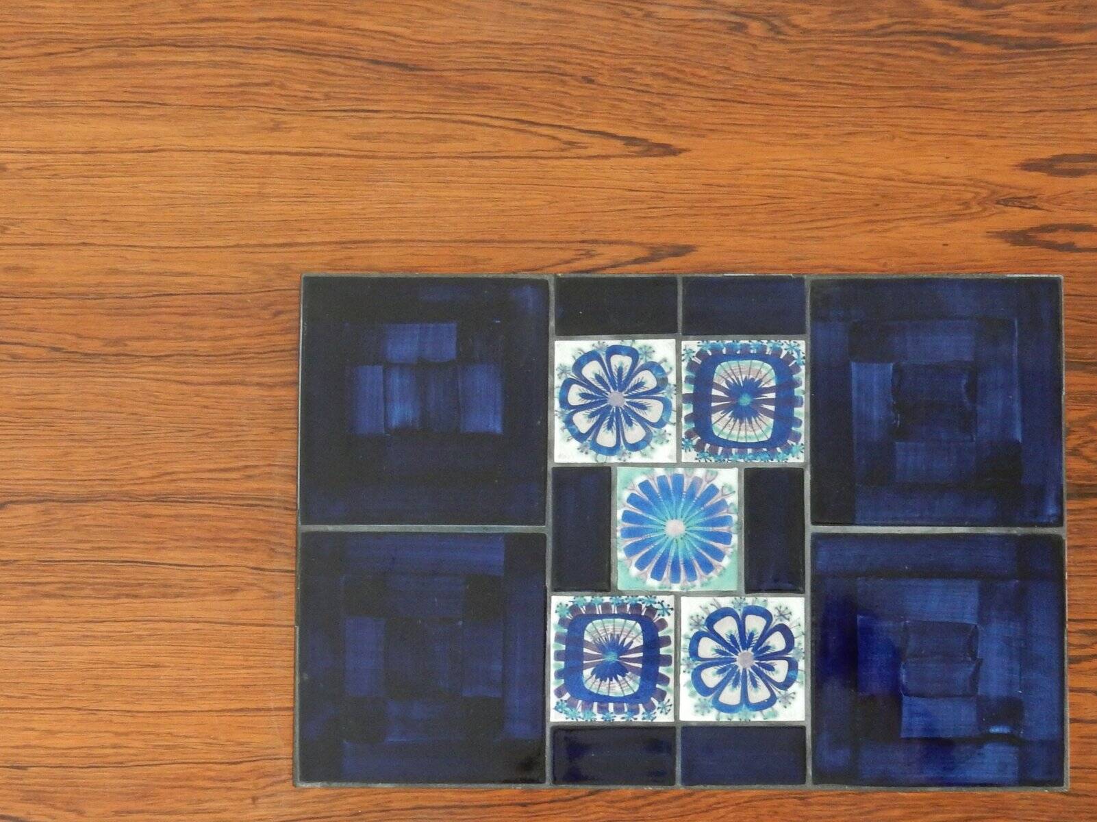Mid-Century Coffee Table with Tiles