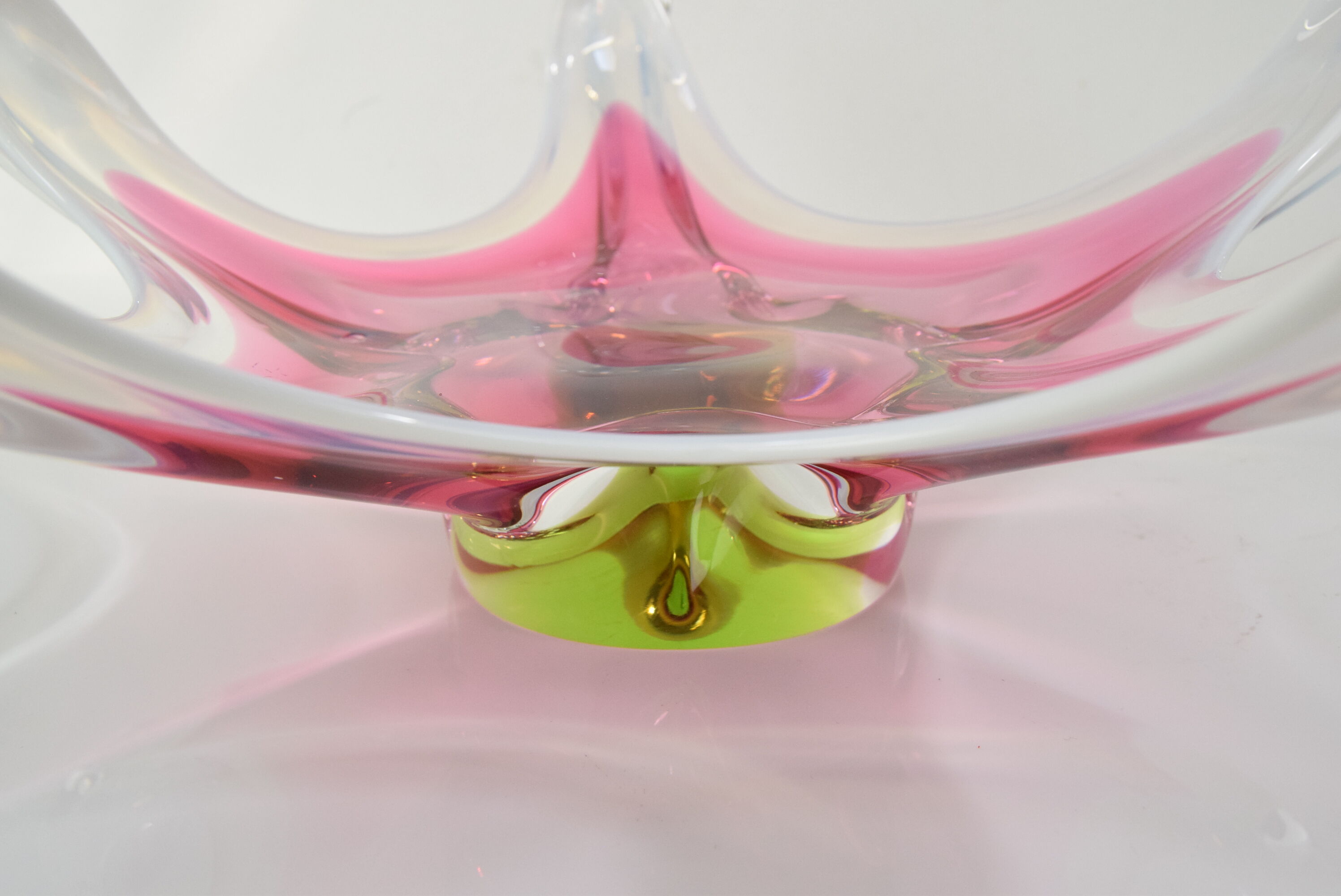 Czech Art Glass Bowl by Josef Hospodka for Chribska Glasswork,1960's.