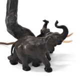 Pied de lampe aux éléphants 1940