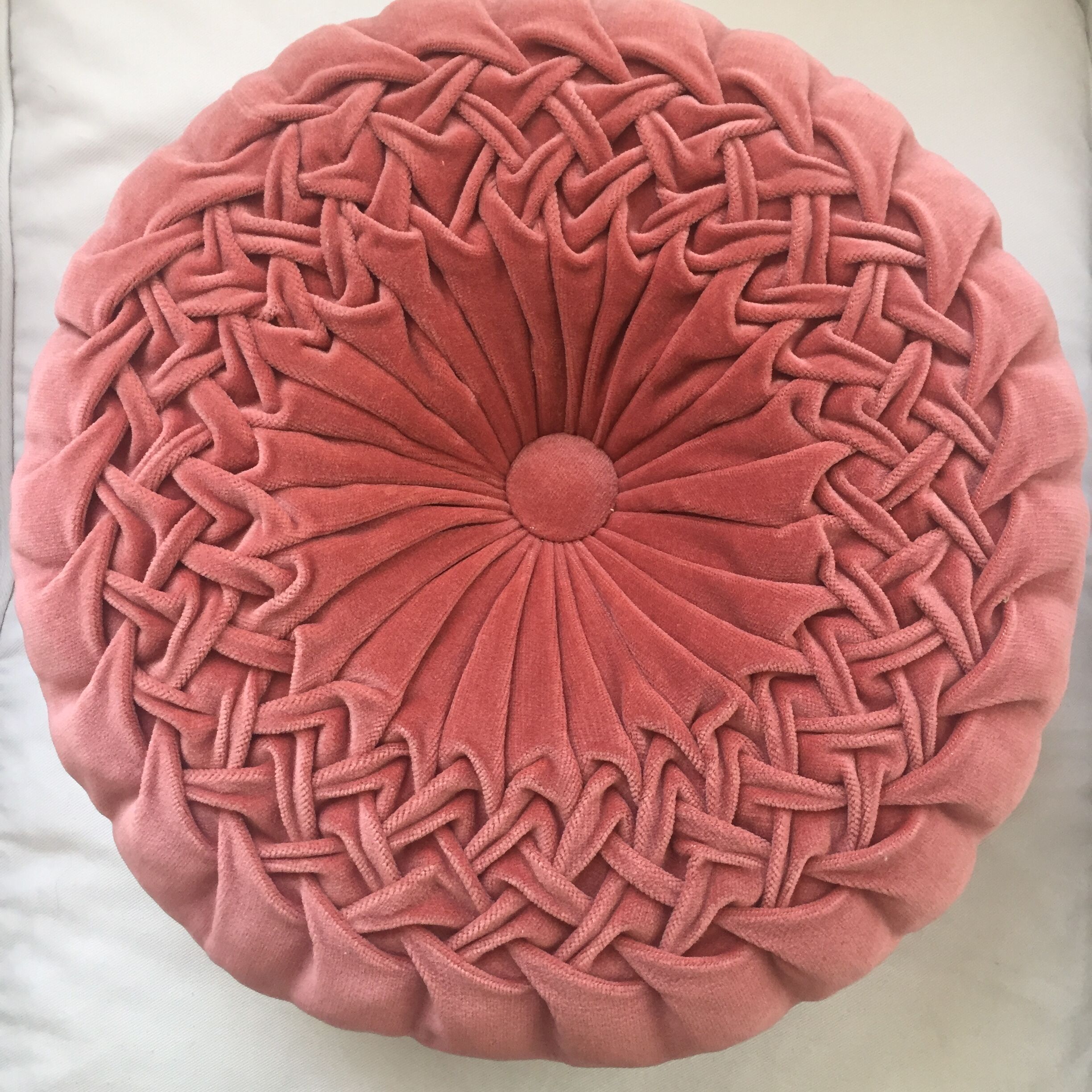 Velvet cushion, vintage decoration