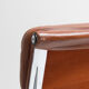 Fauteuil lounge Eames modèle EA 216 softpad en cognac