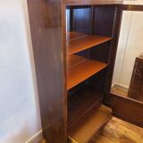 Furniture showcase Art Deco Solid mahogany mirror background
