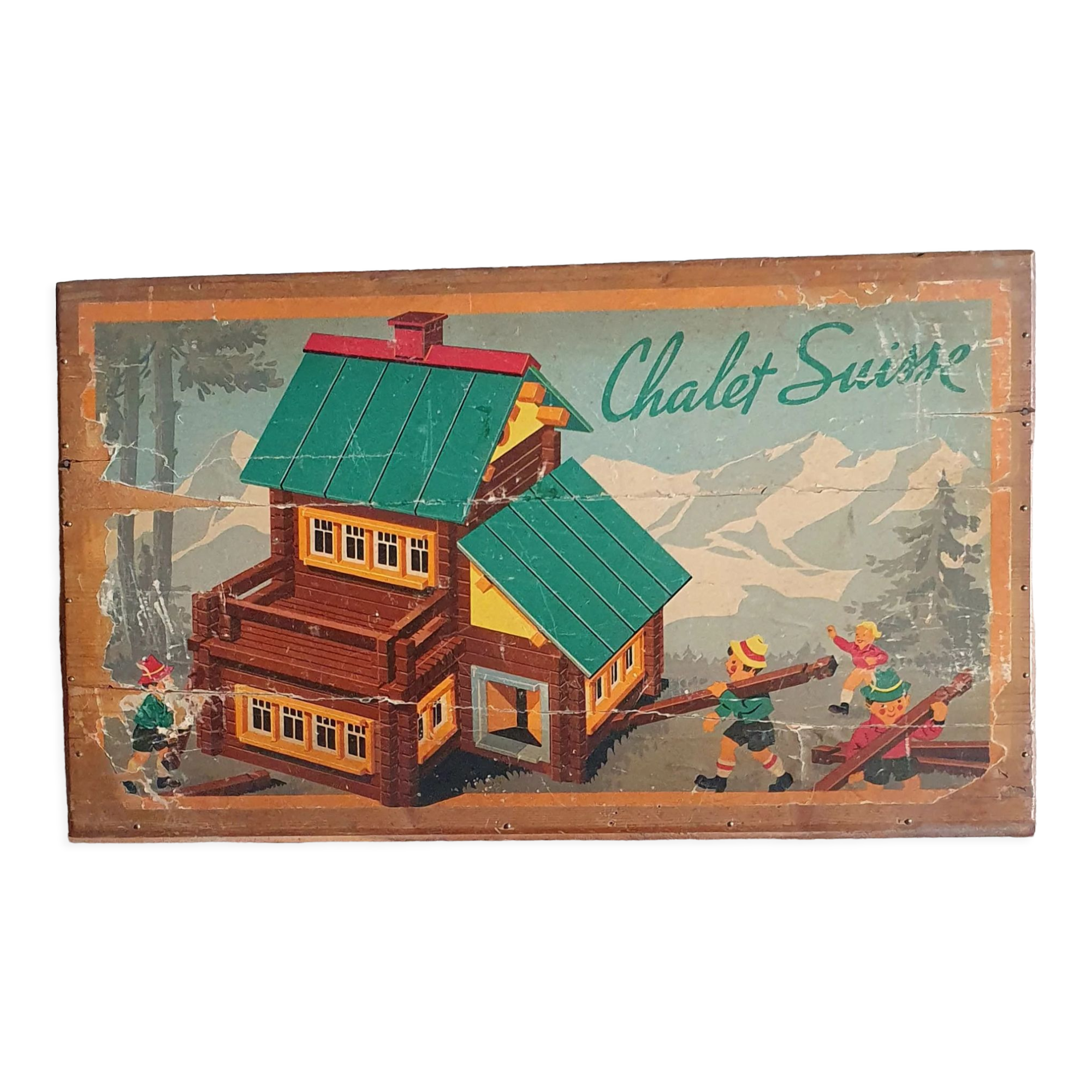 Swiss Chalet Wooden Game 50s