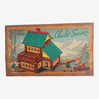 Swiss Chalet Wooden Game 50s