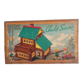 Swiss Chalet Wooden Game 50s