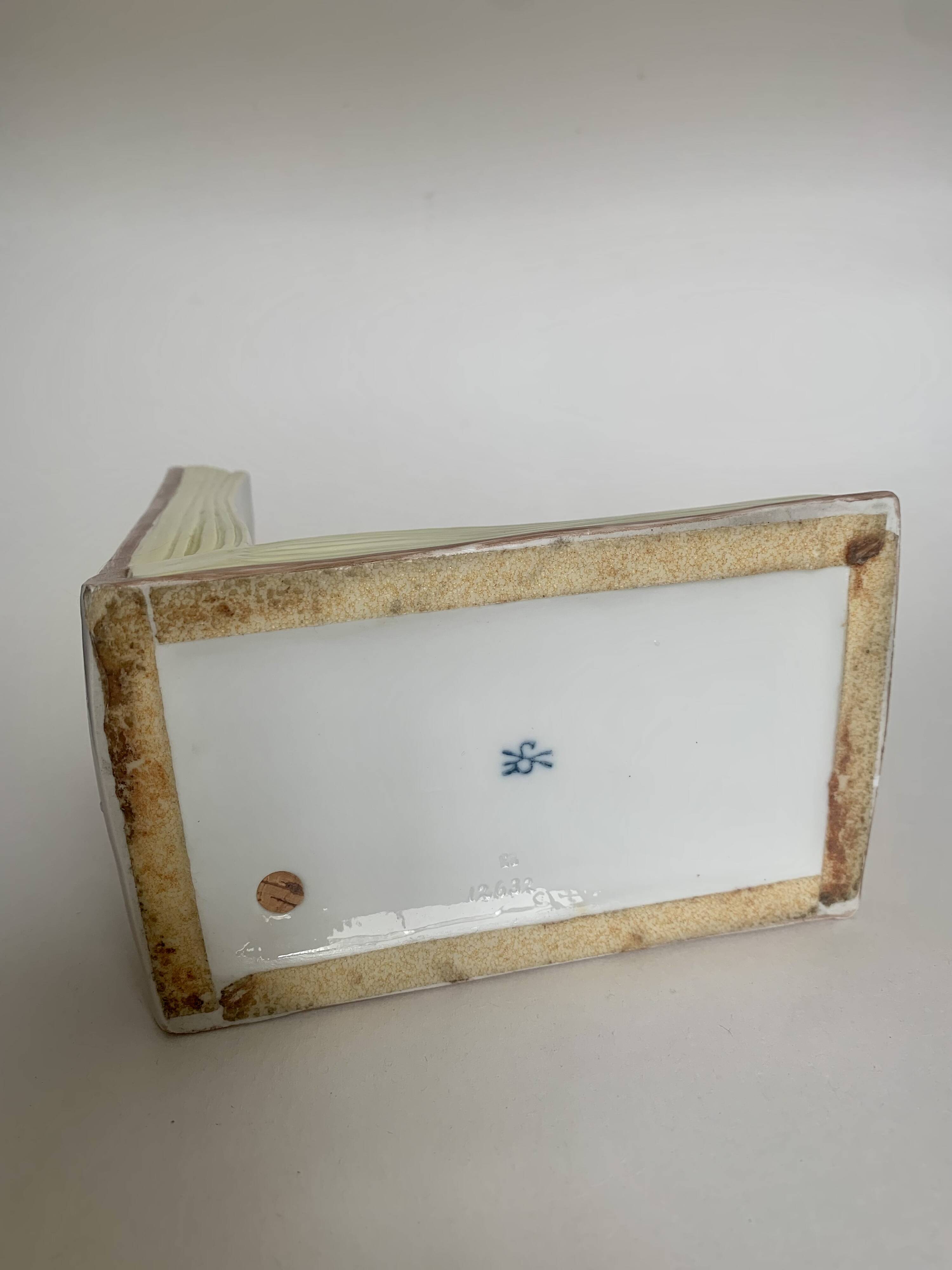 Porcelain Bookend  Scheibe-Alsbach, Germany