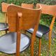 Series of 4 vintage chairs from the 50s and 60s