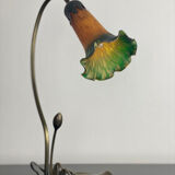 Gooseneck lamp in glass paste