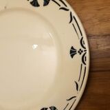 Set of 5 plates Badonviller model Dinan