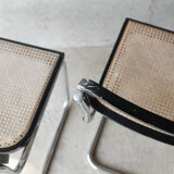 Set of 4 black cesca B32 chairs by Marcel Breuer