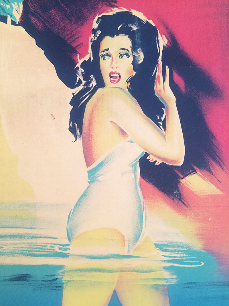 Original French poster the strange creature of the black lake, by constantin belinsky