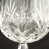 2 crystal cognac glasses