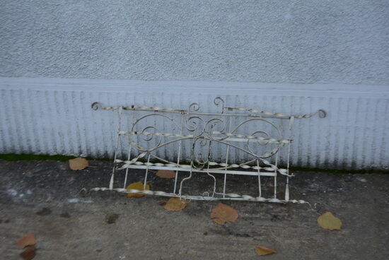 Wrought iron doll bed