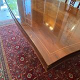 Enfilade and table ebenesterie walnut, mother-of-pearl and lemon tree