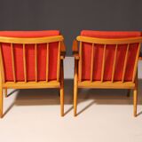 Pair of mid-century armchairs by Jaroslav Šmídek for TON, 1970s