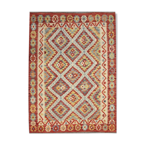 Tapis traditionnel traditionnel géométrique afghan Kilim Flat Woven Handmade Oriental Area - 127x181cm