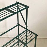 Green metal plant holder