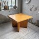 Square modernist table made of solid pine from the 1950s.