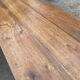 Farmhouse dining table for meals, made of solid oak, 1 drawer, 1950, 180x74cm.