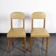4 vintage leather chairs (yellow/ochre)