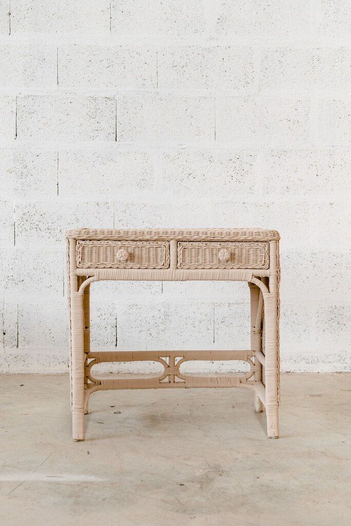 Rattan desk