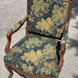Regency armchair with plant tapestry