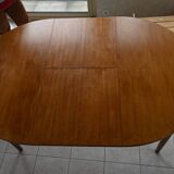 Danish Scandinavian table and chairs by Hans Olsen for Frem Røjle 1960